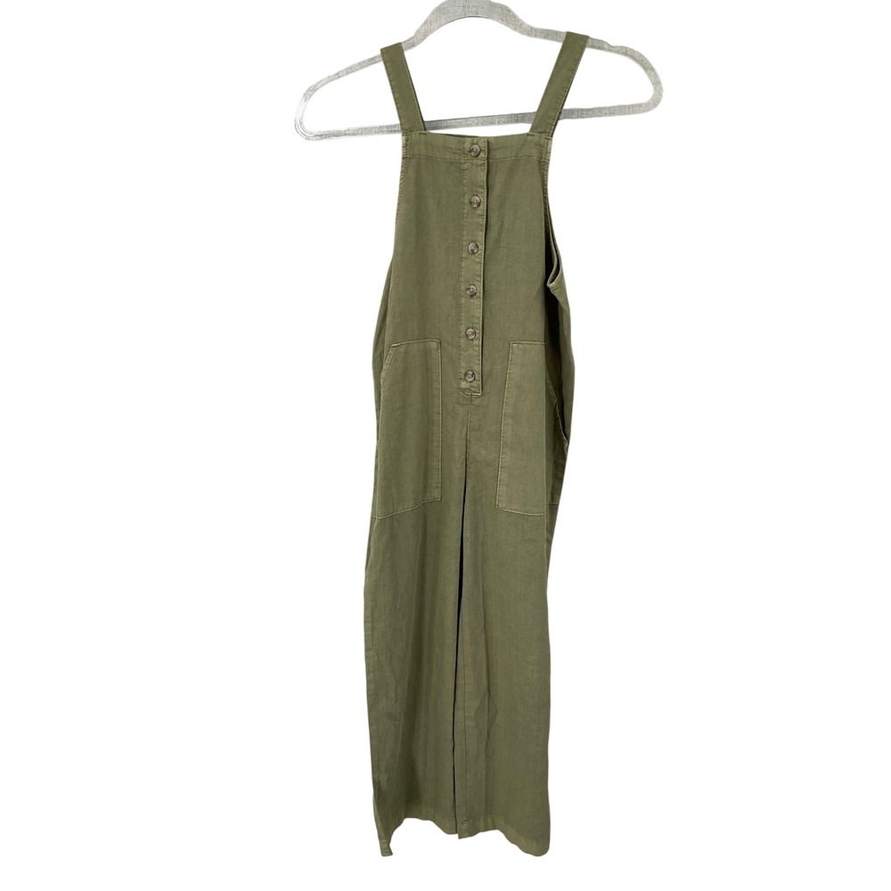 Billabong Olive Green Button-Front Jumpsuit